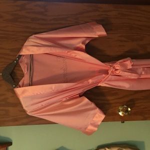 Bridesmaid silk robe